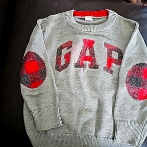 Baby Gap - grey toddler boys sweaters with patch in the elbow